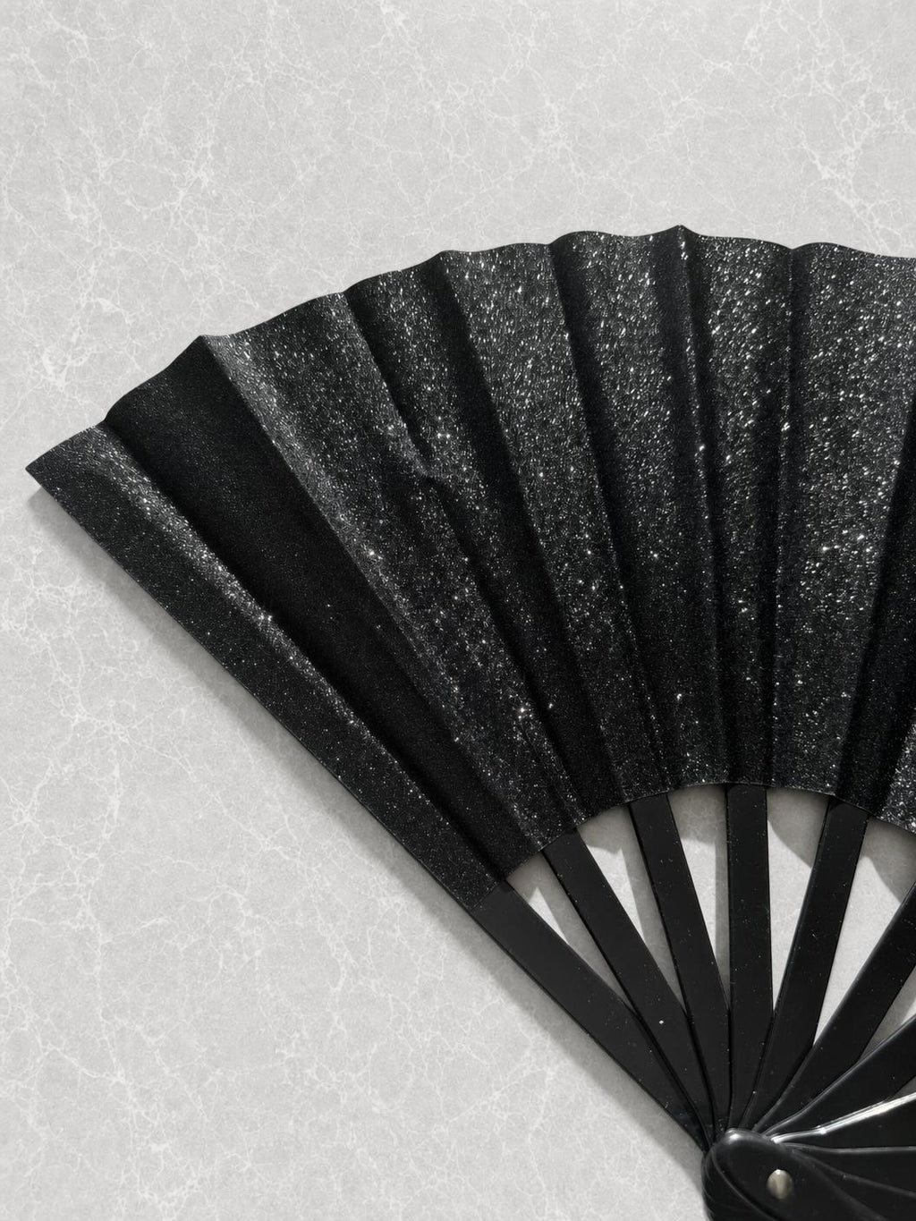 Black Glitter Noire Fan
