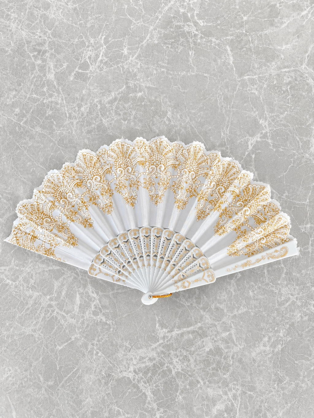 Gold White Noir Fan