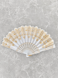 Gold White Noir Fan
