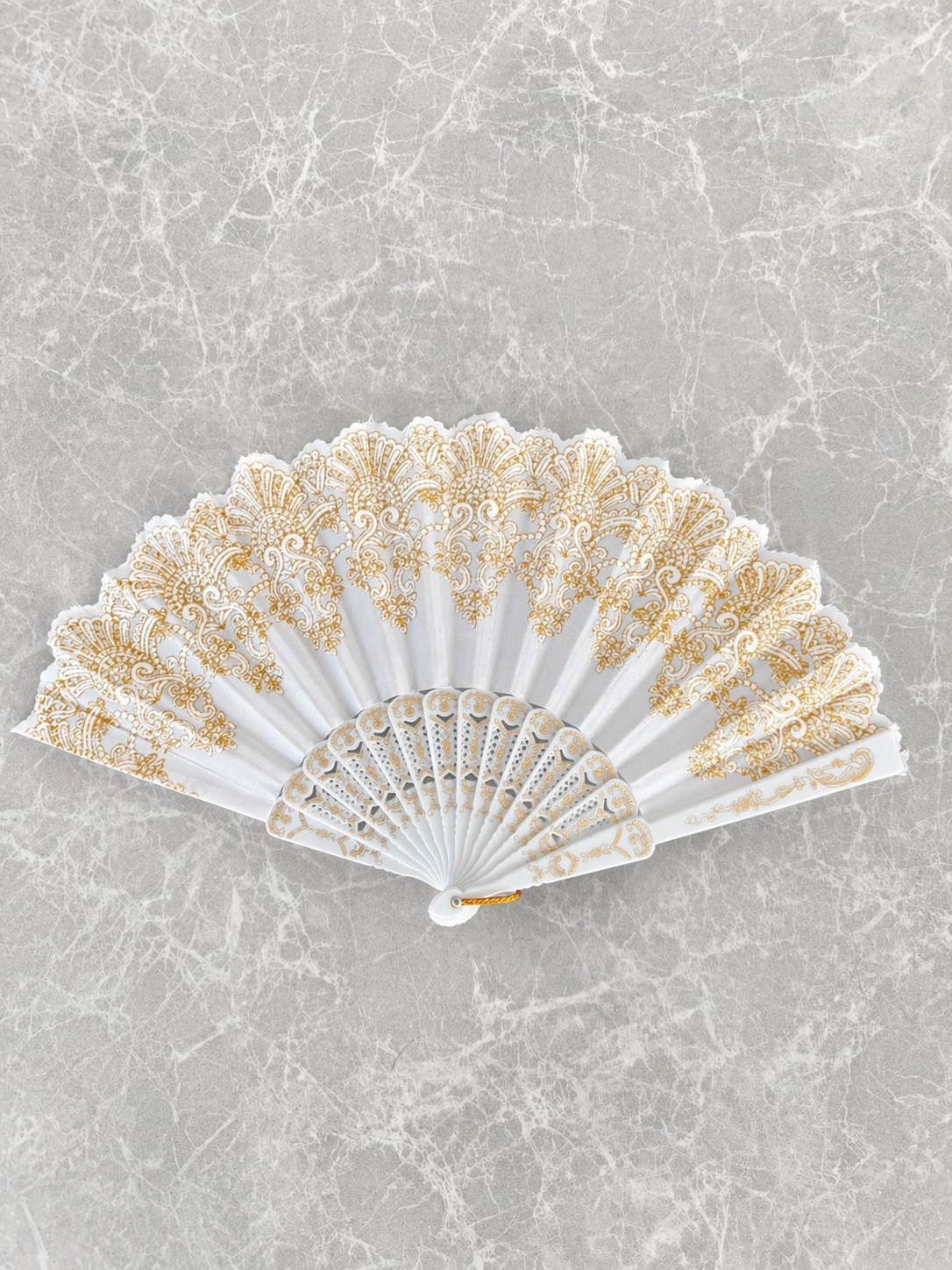 Gold White Noir Fan