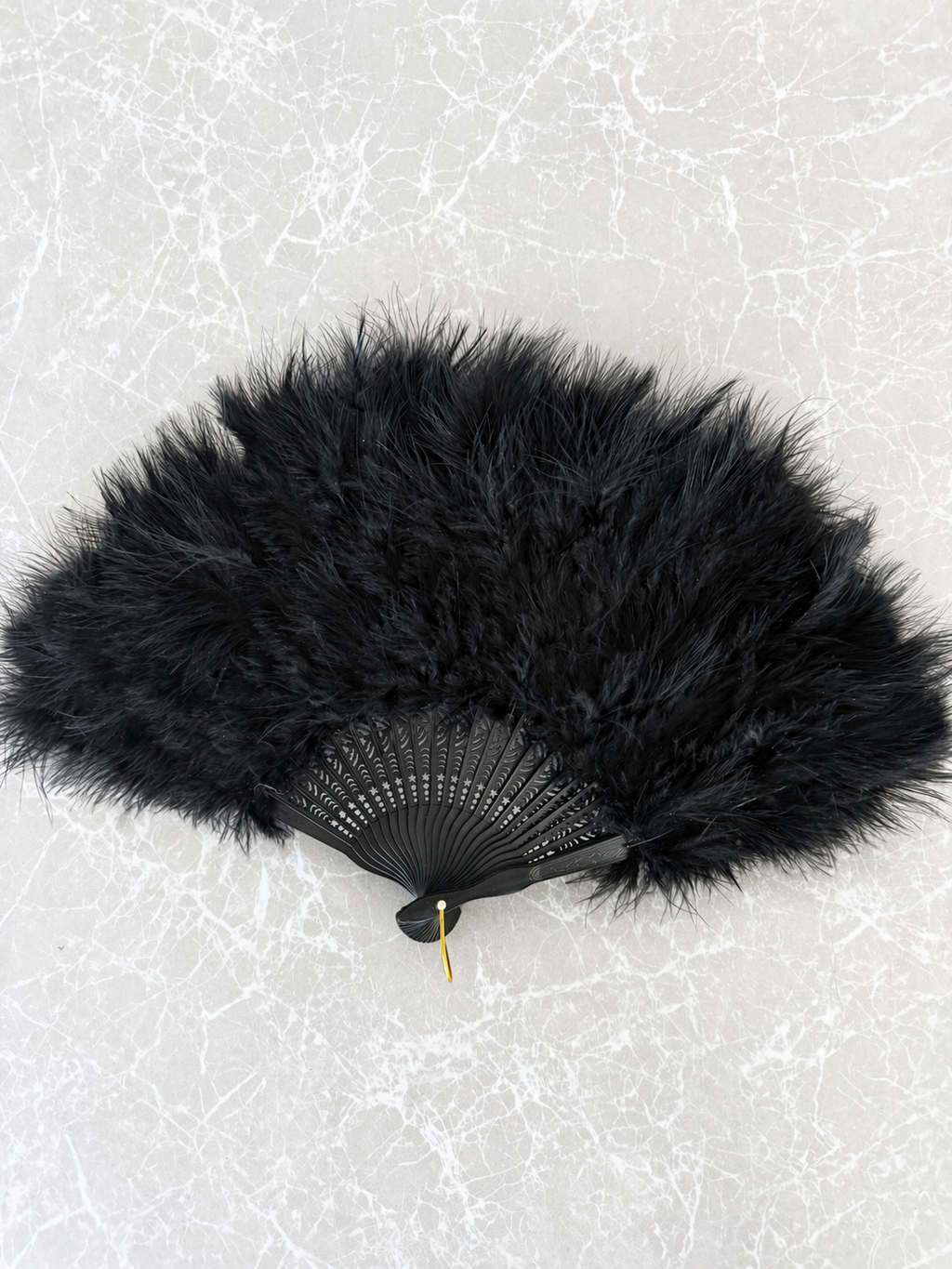 Black Feather Noir Fan